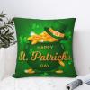 Yomane St. Patrick's Day Coin Hat Decorative Throw Pillow Covers 18"X18" Cotton Linen Square Pillowcase Throw Pillow for Outdoor Indoor Home Novelty Gift view 2
