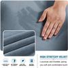 IMYOGI Velvet Armless Sofa Covers Stretch Sofa Bed Covers Super Soft Futon Couch Slipcovers Non-Slip Sofa Furniture Protector with Elastic Bottom for Kids and Pets (Color : Stone Blue) view 3