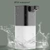 XARONF Automatic Liquid Soap Dispenser, Touchless Soap Dispenser, Electric Soap Dispenser, 400ml Soap Dispenser, USB Rechargeable for Bathroom Kitchen (Color : Silver) view 3
