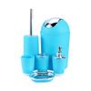 6Pcs Bathroom Accessories Set, Vanity Organiser Kit Bath Piece Toilet Sets Kit Include Toothbrush Holder, Bin, Soap Dish, Dispenser,Cup, Toilet Brush (Blue) view 3