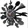 12 Inch Wall Clock Gardening Tools Wall Clock Kitchen Wall Decor Cultivator Vinyl Record Wall Clock Watch Greenhouse Housewarming Gift for Gardener view 2