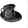 12 Inch Wall Clock Coffee Shop Clock A Cup of Tea Wall Clock Kitchen Office Wall Decor Vinyl Record Wall Art Modern Wall Clock Coffee Lovers Gift view 2