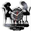 12 Inch Wall Clock Custom Spa Salon Business Wall Sign Wall Decor Nail Salon Personised Your Name Vinyl Record Wall Clock Art Clock view 1