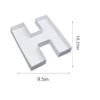 10" H Shaped Cardboard Letter Mache Chocolate Sweets Candy Container Box (White,H ) view 2