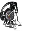 12 Inch Wall Clock Boston Terrier Decoration Vinyl Record Wall Clock Home Decor Puppy Dog Breed Pet Silent Non Ticking Wall Watch Dog Lover Gift view 2