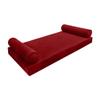 Cover ONLY Model V5 Twin Velvet Same Pipe Indoor Mattress Bolster Pillow AD369 view 1