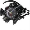 12 Inch Wall Clock Fish Modern Wall Art Vinyl Record Wall Clock Handmade Home Decor Fisherman Unique Decorative Vinyl Clock Fish Gift for Kids view 2