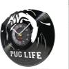 12 Inch Wall Clock British Bulldog Wall Clock Dog Breeds Bulldong Portrait Vinyl Record Wall Clock Pug Dog Wall Art Dog Lovers Home Decor Clock view 2