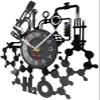 12 Inch Wall Clock Chemistry Experiments Wall Clock Science Laboratory Decoration Periodical Elements Table Wall Art Retro Vinyl Record Wall Clock view 2