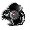 12 Inch Wall Clock Squirrel Wall Clock Squirrel Holding an Acorn Vinyl Record Wall Clock Animal Kid Room Nursery Wall Art Decorative Wall Watch view 1