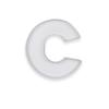 10" C Shaped Cardboard Letter Mache Chocolate Sweets Candy Container Box (White,C ) view 1