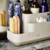 Joseph Joseph EasyStore Bathroom Storage Caddy, Toothbrush and Toothpaste Organiser for Bathroom Accessories, Matt Finish, Ecru view 2