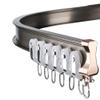 Ceiling Curtain Track, Flexible Bendable Curved Ceiling Curtain Track Curved Curtain Rail For Shower Curtain, RV Curtain, Room Divider, Hospital Curtain Track ( Color : Wall hanging , Size : 0.9m/3ft view 1