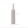 Joseph Joseph Flex 360, Advanced Smart Toilet Brush and Storage Holder Set with Anti-drip, Anti-Clog, Triple-Action Replaceable Brush Head - Matt Ecru view 4