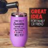 Flairy Land Coworker Pink Edition Wine Tumbler 12oz - Surviving This - Funny Coworker Leaving Gift Farewell Work Colleague Boss New Job Appreciation view 2