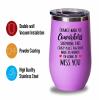 Flairy Land Coworker Pink Edition Wine Tumbler 12oz - Surviving This - Funny Coworker Leaving Gift Farewell Work Colleague Boss New Job Appreciation view 3