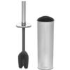 Joseph Joseph Flex 360, Advanced Smart Toilet Brush and Storage Holder Set with Anti-drip, Anti-Clog, Triple-Action Replaceable Brush Head - Stainless Steel view 1