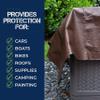 GREEN LIFESTYLE Heavy Duty Tarp Waterproof - Tent Cover, Camping Tarp Waterproof, Protects Cars, Boats, Roofs, Supplies & Equipment, Works as Tent Rain Cover for Patio or Yard Use (10x20) view 3