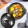 Clay Pot for Cooking, Chinese-Stone Pot with Lid,Ceramic Casserole Hot Pot Bibimbap And Soup,Clay Soup Pot,Heat-Resistant Earthen Pot for Kitchen Cookware,4.5L view 4