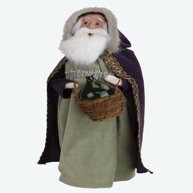 Byers' Choice Wine Santa 3230 from The Santa Collection Collection