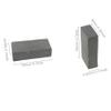 Woohome 150 PCS Mini Wall Bricks Gray Miniature Brick Figurine Fake Bricks with Scraper for Model Fairy Garden Landscaping Accessories, 1:16 Scale view 4