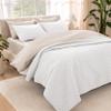 Bare Home Coverlet Set - King Size - Lightweight Bed Decor - Comforter Alternative - All-Season Quilted Bedspread (King, White) view 1