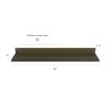 DIY CARTEL Linear Floating Shelf - Forged Raw Blackened Steel - Industrial Heavy Duty Metal Wall Mounted Modern Rustic Shelf - Made in The USA (36-inch x 8-inch) view 3