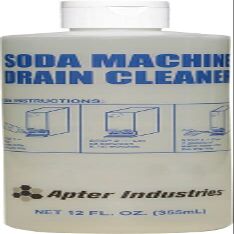 Apter Industries Soda Machine Drain Cleaner - Safe & Non-Corrosive Fountain Drink Machine Line Cleaner for Syrup & Sugar Buildup - Easy Monthly Treatment, No Scrubbing Needed (Pack of 12)