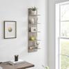 Danya B. Narrow Decorative Wall Mount Vertical Shelving Unit  Modern Column with 5 Shelves Home or Office for Books, Dcor Display (Oak) view 4