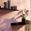 DIY CARTEL Linear Floating Shelf - Forged Raw Blackened Steel - Industrial Heavy Duty Metal Wall Mounted Modern Rustic Shelf - Made in The USA (36-inch x 8-inch Black) view 2