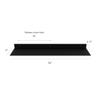 DIY CARTEL Linear Floating Shelf - Forged Raw Blackened Steel - Industrial Heavy Duty Metal Wall Mounted Modern Rustic Shelf - Made in The USA (36-inch x 8-inch Black) view 3