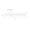 DIY CARTEL Linear Floating Shelf - Forged Raw Steel - Industrial Heavy Duty Metal Wall Mounted Modern Rustic Shelf - Made in The USA (36-inch x 8-inch White) view 3