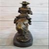 Handcrafted Bronze Sculpture Sale Dec Ranch Marble Horse Cowboy Western Country Artwork Gift Decor Handmade by Think Bronze view 3