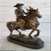Handcrafted Bronze Sculpture Sale Dec Ranch Marble Horse Cowboy Western Country Artwork Gift Decor Handmade by Think Bronze view 4