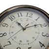 12 Inch Wall Clock Silent Vintage Plastic Round Wall Clocks for Living Room Kitchen Bedroom Home Office,Brown view 2