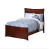 AFI, Metro Full Low Profile Platform Bed with Matching Footboard, Walnut view 1