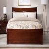 AFI, Metro Full Low Profile Platform Bed with Matching Footboard, Walnut view 4