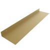 DIY CARTEL Linear Floating Shelf - Forged Raw Blackened Steel - Industrial Heavy Duty Metal Wall Mounted Modern Rustic Shelf - Made in The USA (36-inch x 8-inch Gold) view 1