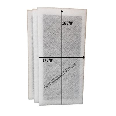 Fast-Shipped-Filters 3-19 3/8 x 19 3/8 ECO Healthy Home Air Cleaners Filter Replacement Polarized Pads (Actual Filter Size is 17 7/8 "x 16 7/8")