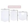 Black Color 3-Piece Extra Absorbent Super Soft and Fluffy Bathroom Rugs Set 34 In. L X 21 In. W X 0.35 In. H Size, Cotton Material | All Season Pretty Coal Shade, Machine Washable Non-Slippery Base view 3