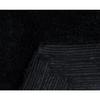 Black Color 3-Piece Extra Absorbent Super Soft and Fluffy Bathroom Rugs Set 34 In. L X 21 In. W X 0.35 In. H Size, Cotton Material | All Season Pretty Coal Shade, Machine Washable Non-Slippery Base view 4