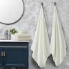 Bathroom Towels Set Of 4, 35x70 Inches Oversized Bath Towels Extra Large Microfiber Shower Towels Textured Ultra Soft Absorbent Quick Dry Towel Bath Sheets Towels For Adults Bathroom Hotel Spa Beige view 4