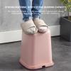 ZARBAILRE Decorative Bathroom Waste Bin, Small Trash Can for Girls Bedroom, Kitchen Garbage Can for Bathroom, Bedroom, Home Office, Living Room, Kitchen (A S) view 2