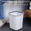ZARBAILRE Decorative Bathroom Waste Bin, Small Trash Can for Girls Bedroom, Kitchen Garbage Can for Bathroom, Bedroom, Home Office, Living Room, Kitchen (A S) view 3