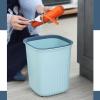 ZARBAILRE Decorative Bathroom Waste Bin, Small Trash Can for Girls Bedroom, Kitchen Garbage Can for Bathroom, Bedroom, Home Office, Living Room, Kitchen (A S) view 4