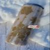 20 oz Gold Dirty Pour Peekaboo Snowflake Winter Season Chrismas Holiday Handmade Stainless Steel Insulated Epoxy Tumbler Drinking Cup view 3