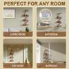 4 Tier Fire Escape Wall Shelf - Modern City Style Fire Escape Decorative & Planter Shelf, Easy to Install Metal Rustic Floating Shelves for Any Room, Red view 4