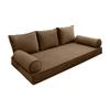 Cover ONLY Model V3 Twin Velvet Contrast Pipe Indoor Daybed Mattress Pillow AD308 view 1