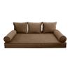 Cover ONLY Model V3 Twin Velvet Contrast Pipe Indoor Daybed Mattress Pillow AD308 view 2