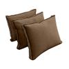 Cover ONLY Model V3 Twin Velvet Contrast Pipe Indoor Daybed Mattress Pillow AD308 view 4